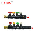 Car Washer Metal Jet Gun Lance Nozzle with 5 Quick Install Nozzle Tips High Pressure Washer Spray Gun